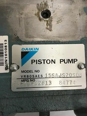 USED DAIKIN VR80SAES 15SAJS20S08