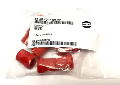 6183401022200 | Harting 6183401022100 Cable Seal Insert 9-13mm For Y-Distributor RED PKG OF 10 - New Other