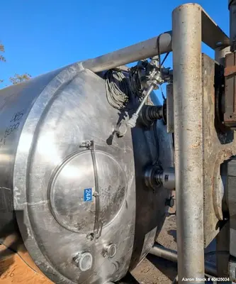 Used DCI Twin Motion Kettle, 3,000 Gallon | 316 Stainless Steel | Jacketed 150 PSI | Twin Agitators with Scrapers | Built 2007 | NB# 6749