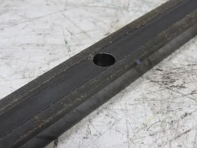Thomson LSR-24-PD 48" L Linear Shaft Support Rail  Pre-Drilled Steel 1-1/2" D
