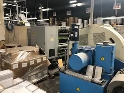 USED 2006 SANDEN 5 COLOR 22” INSERT UV PRESS