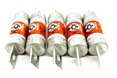 NEW LOT OF 5 FERRAZ SHAWMUT MERSEN AJT100 CLASS J FUSE 600V 100A