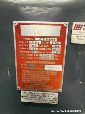 Used DAVIS STANDARD 60IN60TPIH Extruders Illinois US | Aaron Equipment #1310112