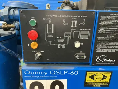 Used 2008 QUINCY COMPRESSOR QSLP60 Rotary Screw & Sliding Vane Air Compressors Ohio US | HGR 24 #1787408
