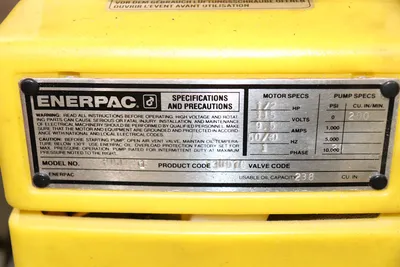 Enerpac 25 Ton H Frame Press