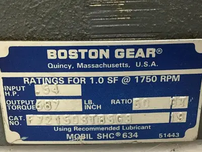 USED BOSTON GEAR F72150STB5G3