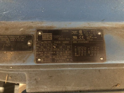 WEG 07518EP3E365TS 75 HP 1775 RPM Motor