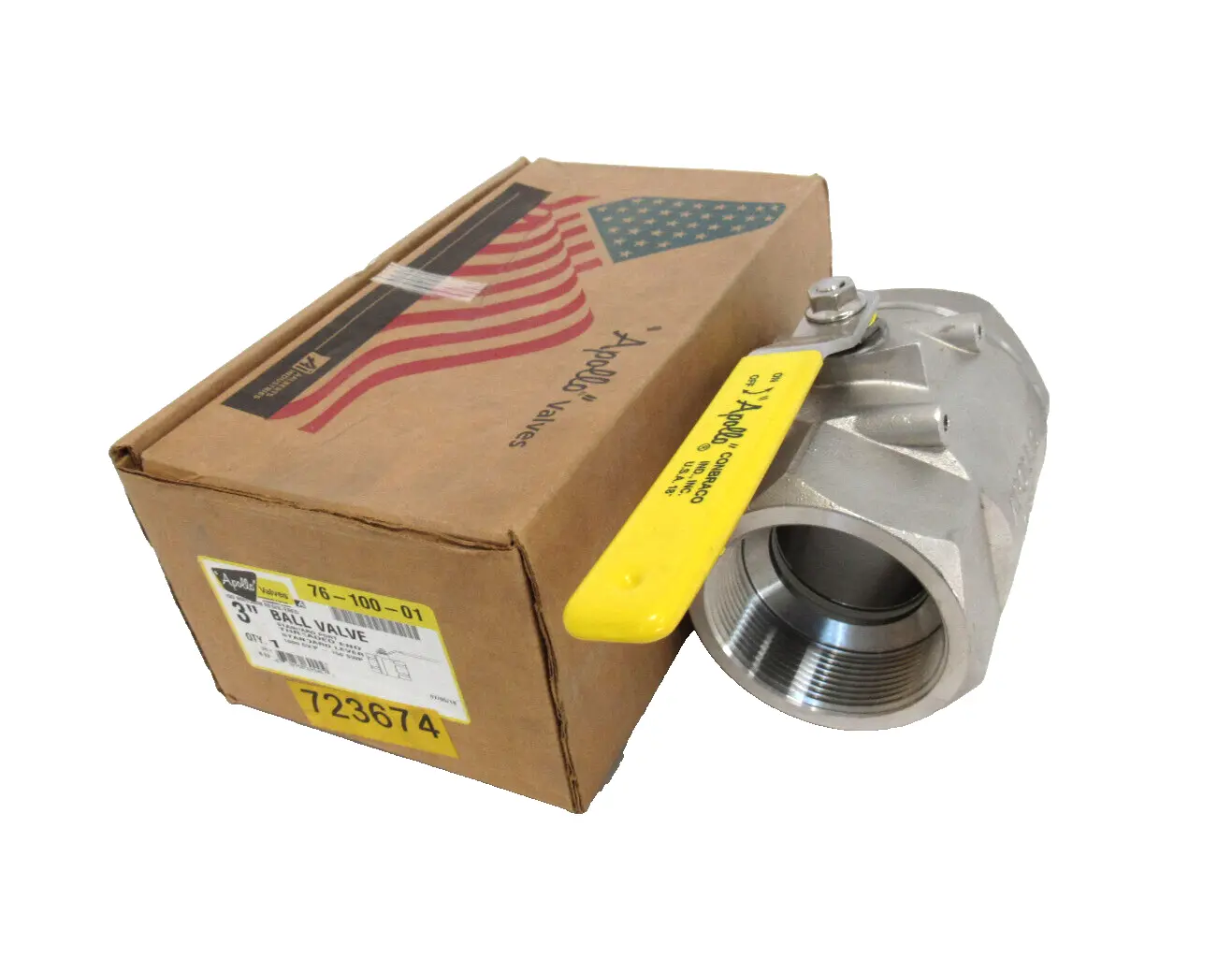 NEW APOLLO 76-100-01 BALL VALVE 3" 7610001