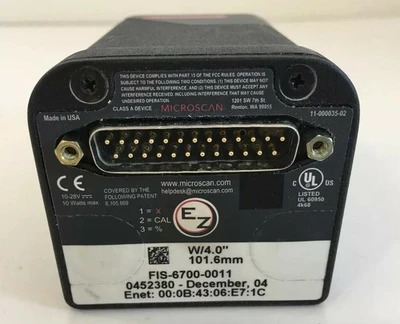 USED Microscan Barcode Scanners Decoders FIS-6700-0011