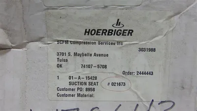 Ariel A-15428 Compressor Suction Seat SUC VLV SEAT, 90CDX, PRC New NIB