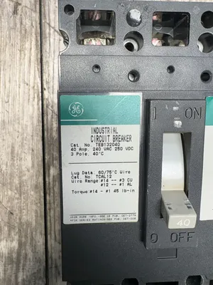 Used GENERAL ELECTRIC TEB132040 Misc Electrical & Power Parts South Carolina US | ESS Industrial Equipment Sales #1328110