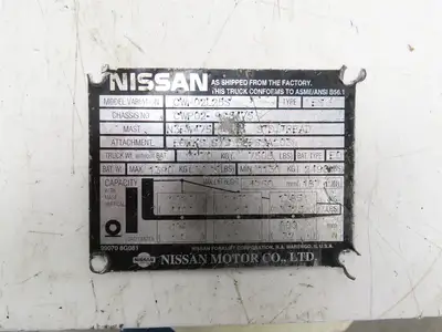 Nissan CWP02L25S Forklift Hydraulic Control Valve 21030-35599