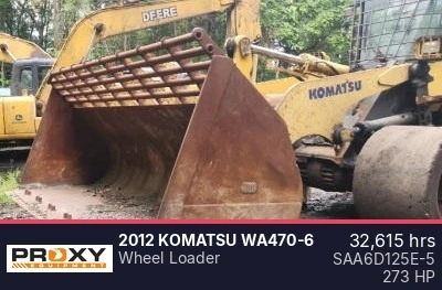 Used 2012 KOMATSU WA470-6 Wheel Loaders New Jersey US | Proxy Equipment #1509659