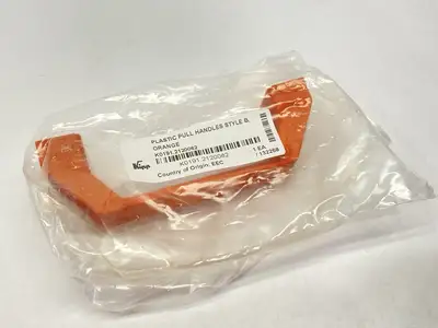 New | in-Stock Kipp M6 x 120 mm Thermoplastic Pull Handle Style B Orange LOT OF 2 Handles & Knobs Michigan US | Maverick Industrial Sales #1393289