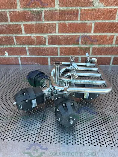 Used 5 ITT PURE FLO ADVANTAGE STAINLESS STEEL DIAPHRAGM VALVE W/ 1" SANITARY FITTING Valves/Fittings California US | Equipment Lab #485672