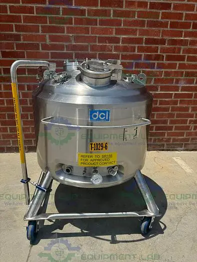 Used DCI 400 LITER STAINLESS STEEL JACKETED REACTOR MIXING TANK  45 PSI Jacketed Tanks | Equipment Lab #486574