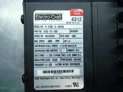 NEW ELECTROCRAFT H6100QH01AA