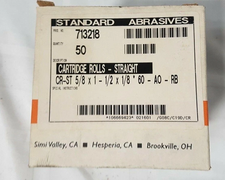 New | in-Stock Standard Abrasives Does Not Apply Misc Abrasive Materials California US | Amiron Machinery #745326