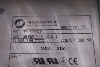 Magnetek HP3-1F-T-S1138 Power Supply 100-240v-ac 20a Amp 24v-dc STOCK 1897