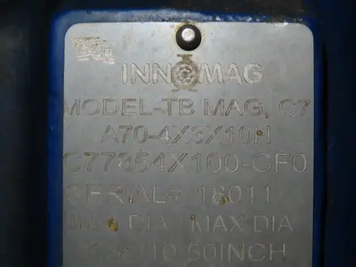Innomag TB MAG C7 A70-4X3X10H Lined Pump Casing 4x3" Flange 7.85/10.5" Impeller