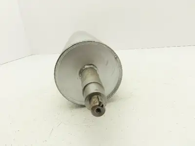 Belt Conveyor Steel Drive/Tail Pulley 5.4" Dia 23-7/8"W Welded Shaft