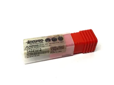 USED ACCUPRO SQUARE END MILL: 5/8" DIA, 1-1/4" LOC, 4 FLUTE, SOLID CARBIDE