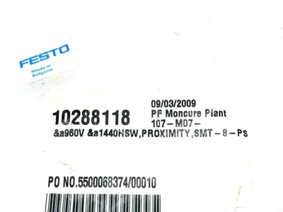 NEW FESTO SMT-8-PS PROXIMITY SWITCH SMT8PS
