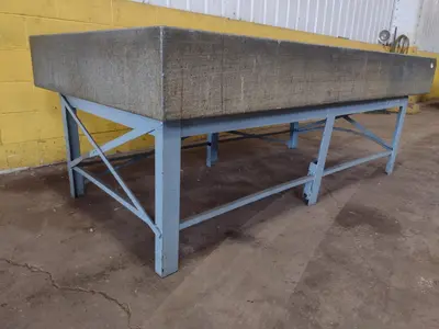 8' X 4' X 10" CHALLENGE PRECISION LAYOUT INSPECTION GRANITE TABLE: STOCK #23798