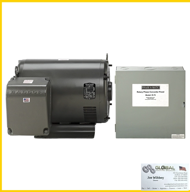 Phase-A-Matic R-75 220V 75HP Rotary Converter- NEW