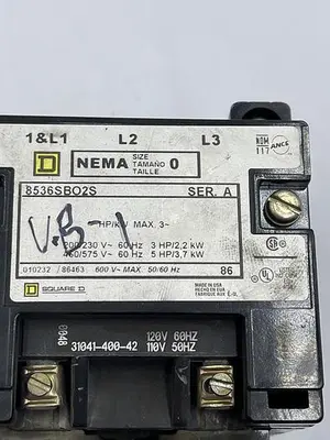 Used SQUARE D SQUARE D NEMA 8536 SB02S SER A Misc Electrical & Power Parts | ND Industrial Surplus #1214428