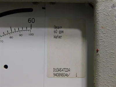 Fischer & Porter D 10 A 5472 DA VA-Meter 0 - 60 gpm Used