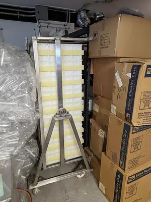 Inverting Cheese Press Rack