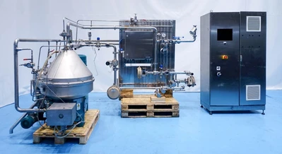 Westfalia GSE 75-06-177 Hydrostop beer clarifier centrifuge, 316SS.