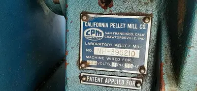 USED CALIFORNIA PELLET MILL (CPM) CL