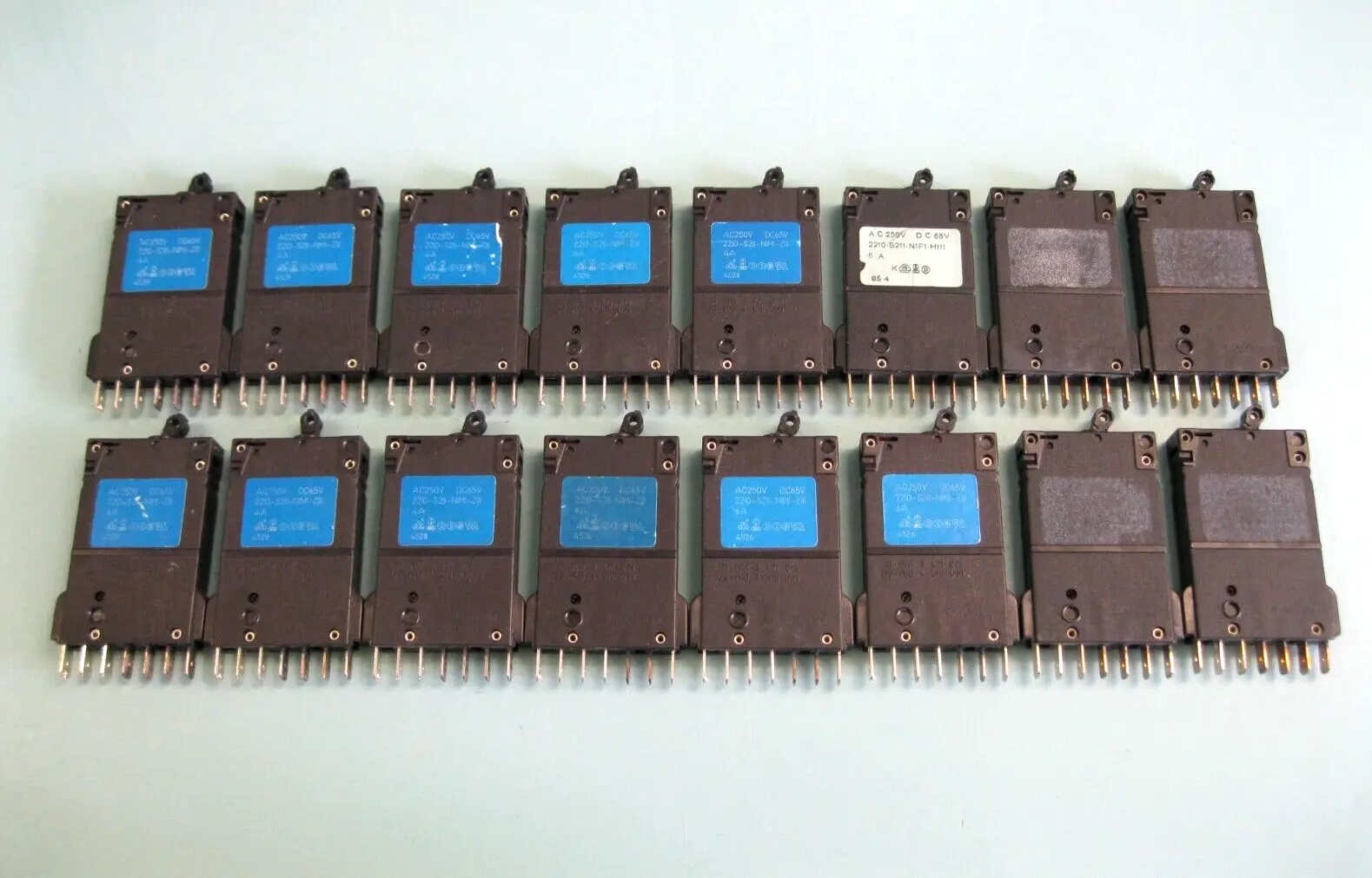 Large Lot (16) Old Surplus E-T-A Breakers 2210-S211-NIMI-ZIII Etc. L22