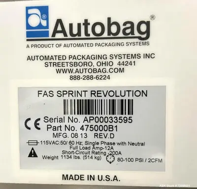 USED AUTOBAG FAS SPRINT