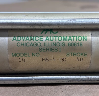 New | in-Stock Advance Automation 1-1/2 MS4 DC 40 Cylinders Indiana US | J&J Industrial Supply #1411564