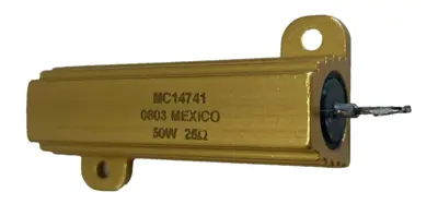 NEW MULTICOMP MC14741 RESISTOR ALUMINUM HOUSED 50 WATT 25 OHM