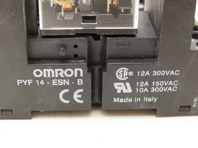 Omron MY4IN | PYF 14-ESN-B Relay | Base 24VDC Coil Lot of 15