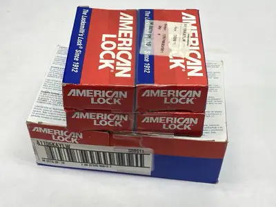 NEW AMERICAN LOCK LOCKOUT PADLOCK YELLOW KEY S00611 LOT OF 10
