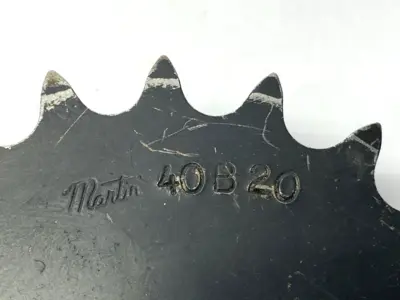 USED MARTIN SOLID B SPROCKET 20 TEETH 1/2" PITCH SHELFWARE