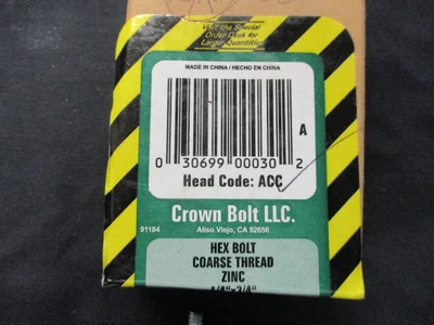 NEW Crown Bolt LLC 91184
