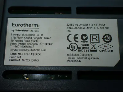 Used EUROTHERM 2216E/AL/VH/R1/R1/RF/2YM/ENG/XXXXX/EU0523 Temperature Controls Ohio US | HGR 24 #802929