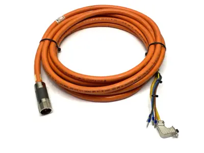 USED ALLEN-BRADLEY SER. B KINETIX SERVO MOTOR CABLE 15M