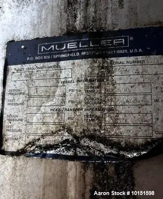 Industrial Mueller 16,600 Gallon Jacketed Tank | Brewery Fermentation Vessel