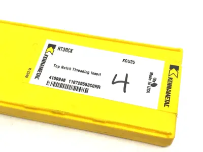USED KENNAMETAL TOP NOTCH™ THREADING INSERTS NT3RCK
