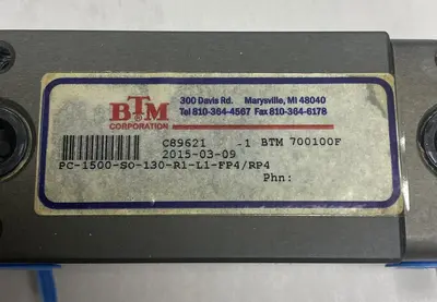 New | in-Stock BTM PC-1500-S0-130-R1-L1-FP4/RP4 Valves/Fittings Ohio US | Surplus Asset Holdings #1233533