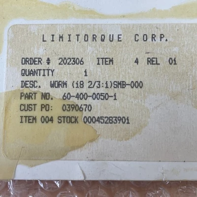 NEW Limitorque 60-400-0050-1