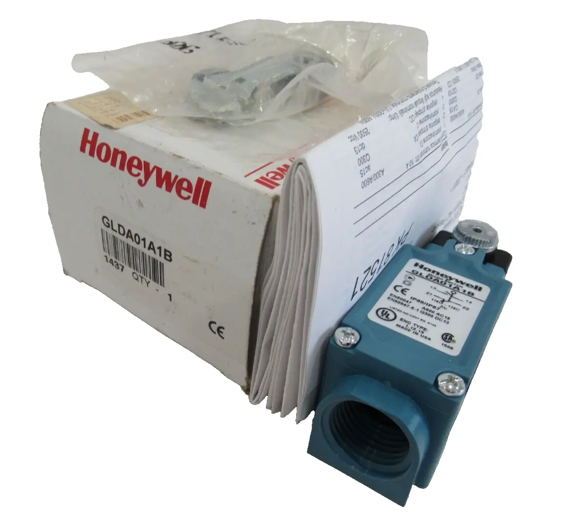 NEW HONEYWELL GLDA01A1B LIMIT SWITCH WITH ROLLER LEVER