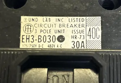 Used ITE EH3B030 Miscellaneous Equipment (Electrical & Power) | Surplus Asset Holdings #1189847